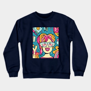 Wifey Valentines ,brafdesign Crewneck Sweatshirt